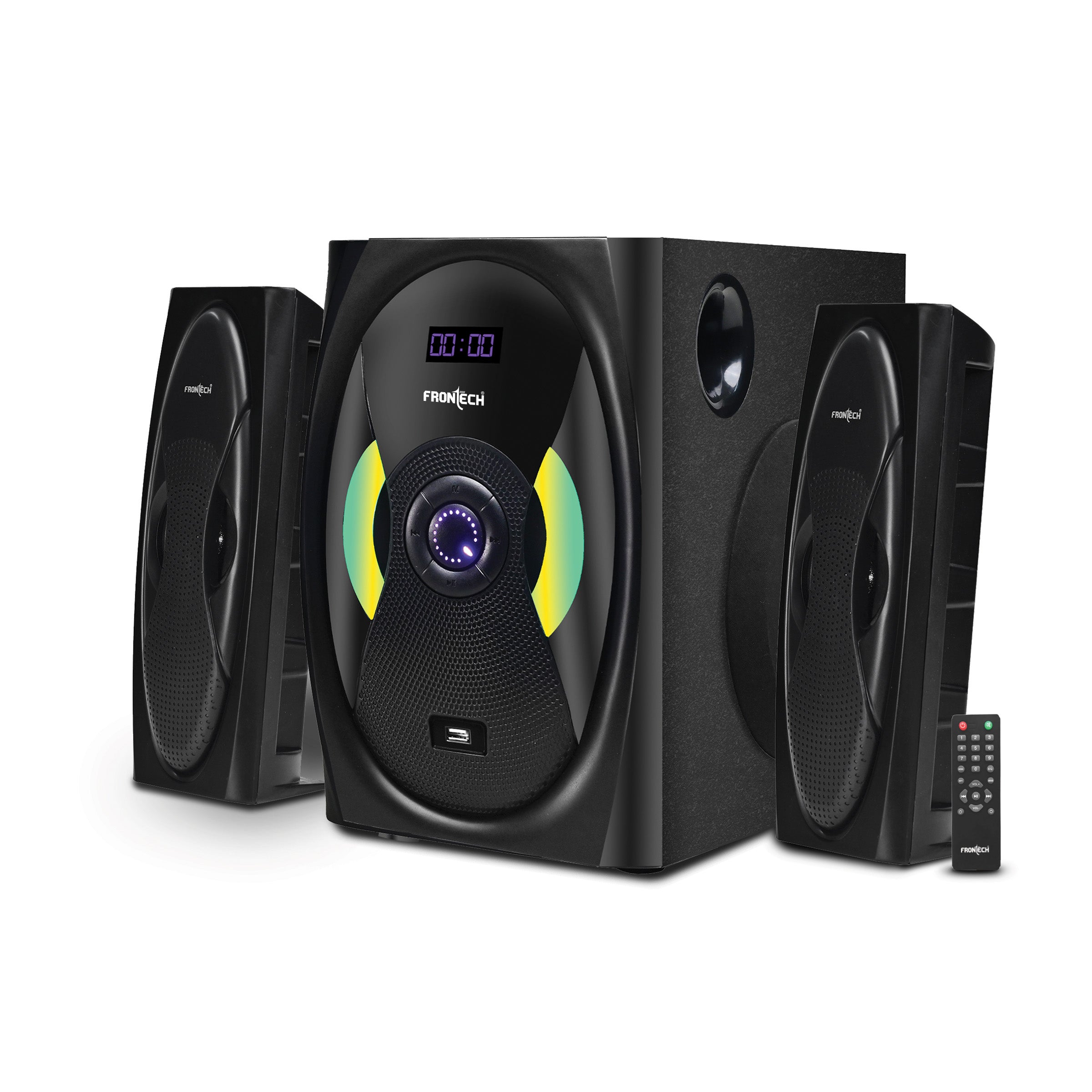 Frontech 2.1 Channel Bluetooth Speaker System (SW-0142) Frontech 2.1 Channel Bluetooth Speaker System (SW-0142)
